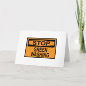 Greenwash-Zeichen beenden Karte (Vorderseite)