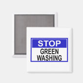 Greenwash-Zeichen beenden Magnet (Vorderseite/Rückseite)