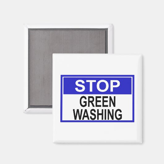 Greenwash-Zeichen beenden Magnet (Vorderseite/Rückseite)
