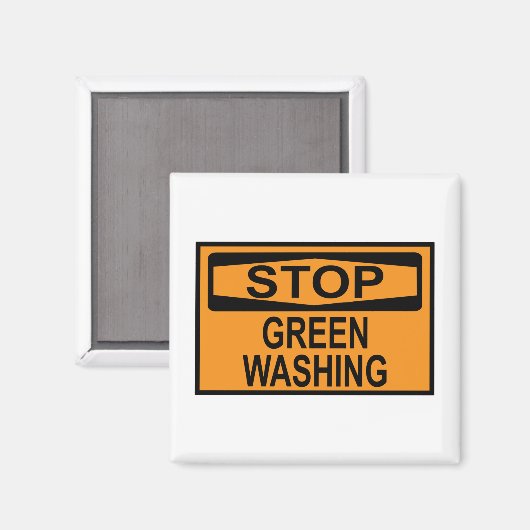Greenwash-Zeichen beenden Magnet (Vorderseite/Rückseite)