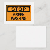 Greenwash-Zeichen beenden Mitteilungskarte (Vorne/Hinten)