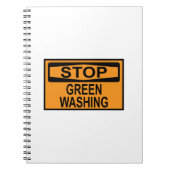 Greenwash-Zeichen beenden Notizblock (Vorderseite)