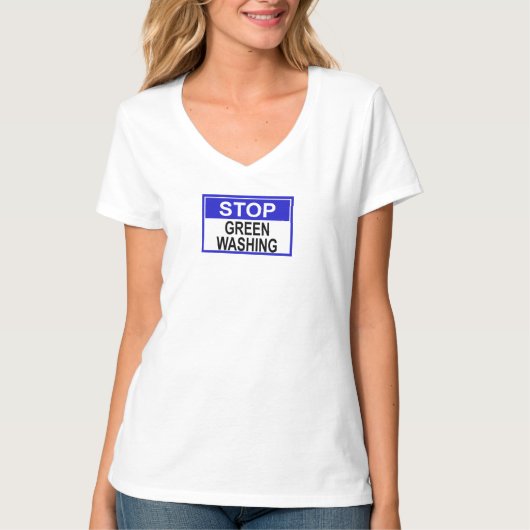 Greenwash-Zeichen beenden T-Shirt (Vorderseite)
