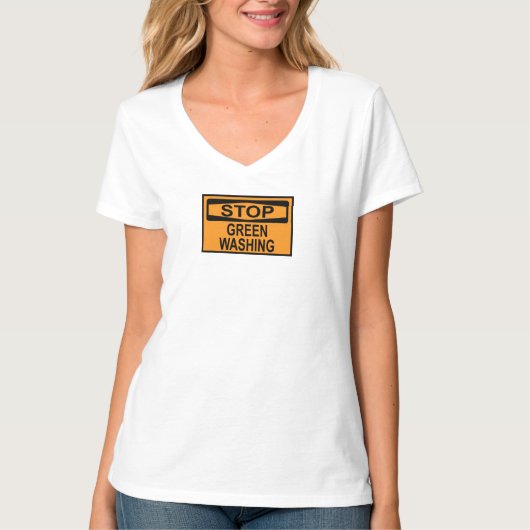 Greenwash-Zeichen beenden T-Shirt (Vorderseite)