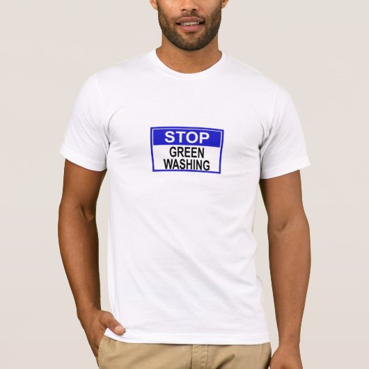 Greenwash-Zeichen beenden T-Shirt (Vorderseite)