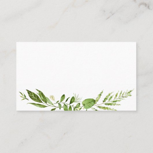 GreenWedding Registry Beilagen Karten rustikale Gr (Rückseite)