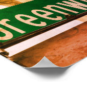 Greenwich Ave, Greenwich, CT Poster (Ecke)