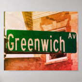 Greenwich Ave, Greenwich, CT Poster (Vorne)