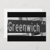 Greenwich Ave, Greenwich, CT Postkarte (Vorne/Hinten)