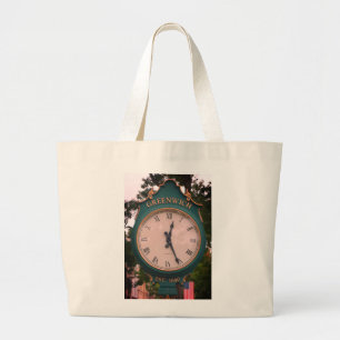Greenwich Avenue Post Clock, Greenwich, CT Jumbo Stoffbeutel
