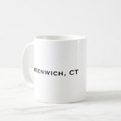 Greenwich Avenue Post Clock, Greenwich, CT Kaffeetasse (Vorderseite Links)