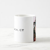 Greenwich Avenue Post Clock, Greenwich, CT Kaffeetasse (Mittel)