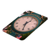 Greenwich Avenue Post Clock, Greenwich, CT Magnet (Linke Seite)