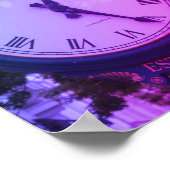 Greenwich Avenue Post Clock, Greenwich, CT Poster (Ecke)