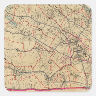 Greenwich, New York Quadratischer Aufkleber