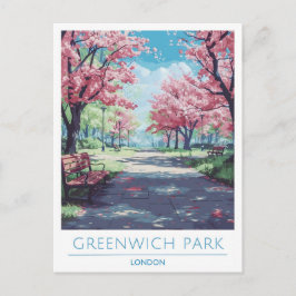 Greenwich Park London England Travel Postkarte