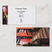 Greenwich Village Brownstone mit roter Tür Visitenkarte (Vorne/Hinten)