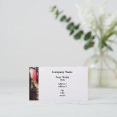 Greenwich Village Brownstone mit roter Tür Visitenkarte (Stehend Vorderseite)