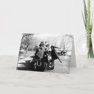 Greenwich Village Glamour Girls Vintages Foto Karte