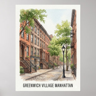 Greenwich Village Manhattan Poster