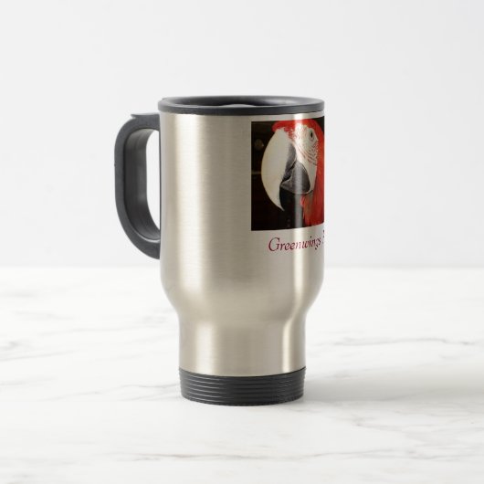 Greenwings Regel-Reise-Tasse Reisebecher (Vorderseite Links)