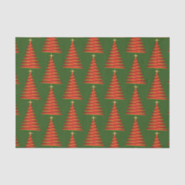 Greenwith Red Tree Holiday Tissue Paper Seidenpapier