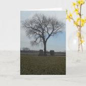 "Greenwood Friedhof Tree" Hallowe’en card Karte (Gelbe Blume)