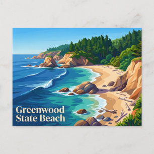Greenwood State Beach Kalifornien Postkarte