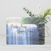 Greeny Nature Wedding Einladung (Stehend Vorderseite)