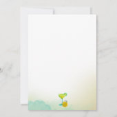 Greeny Watercolor Tacos & Tequila Brautparty Einladung (Rückseite)