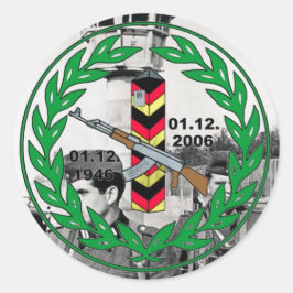 Greenztinsg-Border-Wachen Runder Aufkleber