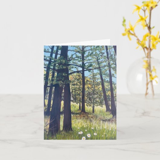 Greer, Arizona; Wandern im Wald Karte (Gelbe Blume)