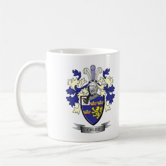 Greer Familienwappen-Wappen Kaffeetasse