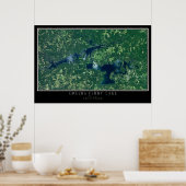 Greers Ferry Lake Arkansas Satellite Poster Karte (Küche)