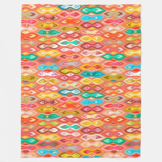 Greeshma ikat fleecedecke (Vorderseite)