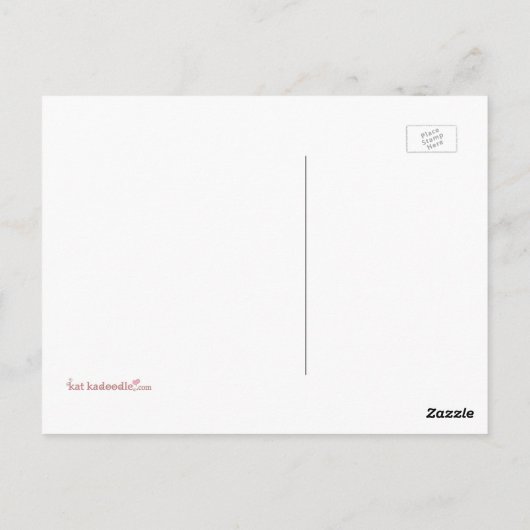 Greet the World with Hope Quote Postcard Postkarte (Rückseite)