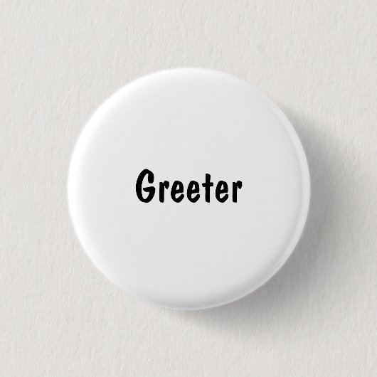 Greeter Button (Vorderseite)