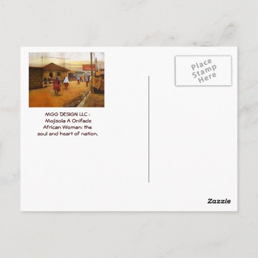 GREETING AUS AFRIKA POSTKARTE (Rückseite)