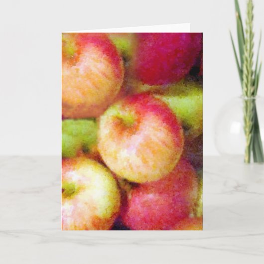 GREETING CARD: Äpfel für Äpfel Karte (Vorderseite)