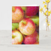 GREETING CARD: Äpfel für Äpfel Karte (Gelbe Blume)
