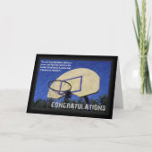 Greeting Card "Congrats-Grad" 5x7 w/plain wht en Karte (Vorderseite)