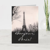 Greeting Card/Eiffel Tower Karte (Vorderseite)
