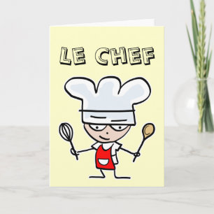 Greeting card for cooks karte