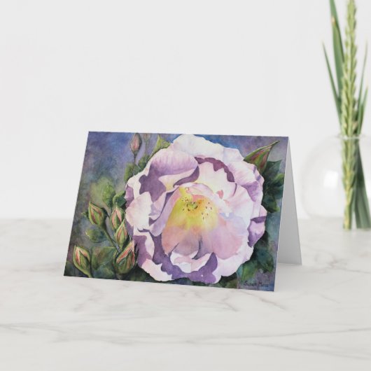 GREETING CARD 'Full Blown Rose' Karte (Vorderseite)