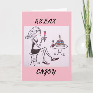 GREETING CARD - GEBURTSTAG LADY KARTE