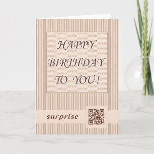 Greeting Card.Happy Birthday David! Karte