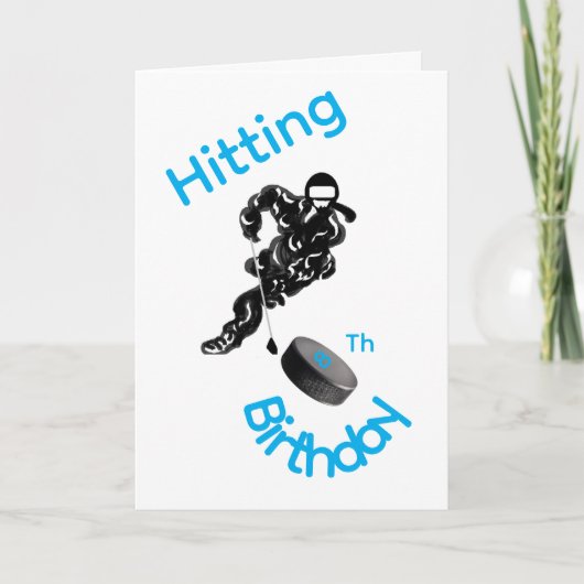 Greeting Card : Hitting 8Th Birthday . Karte (Vorderseite)