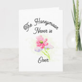 Greeting Card : Honeymoon is Never Over . Karte (Vorderseite)