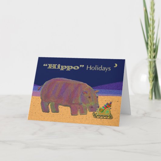 Greeting Card Horizontal Template Feiertagskarte (Vorderseite)