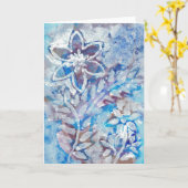 Greeting card karte (Gelbe Blume)